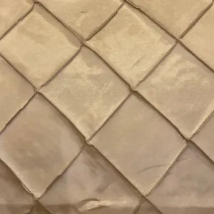 4" Pintuck Taffeta Wholesale Fabric in Taupe Gold