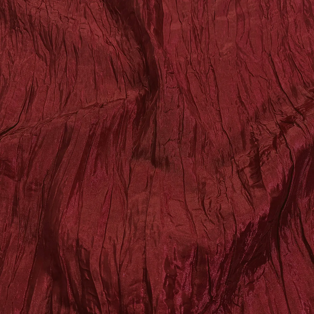 Accordion Taffeta Wholesale Fabric in Cherry