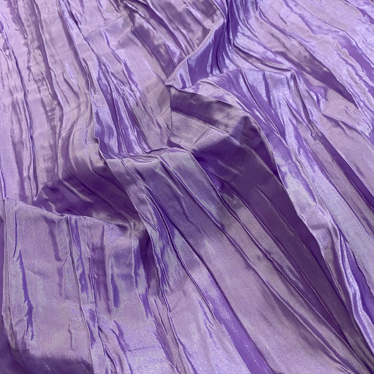 Accordion Taffeta Wholesale Fabric in Lavender