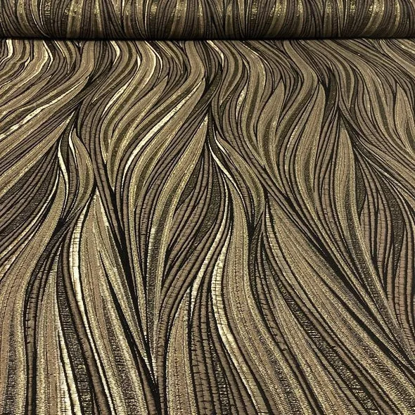 Allure Jacquard Wholesale Fabric in Khaki