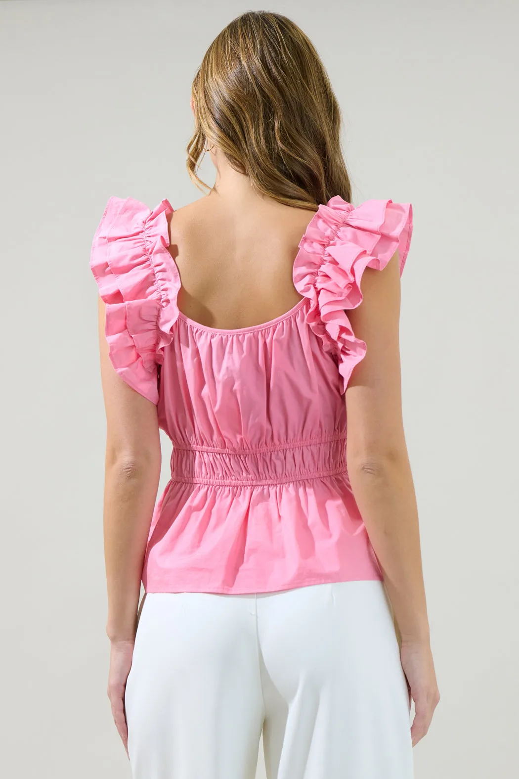 Aneeza Ruffle Peplum Top