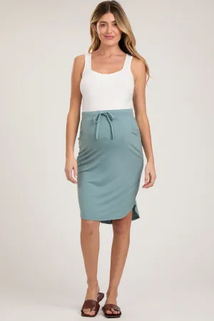 Aqua Maternity Skirt