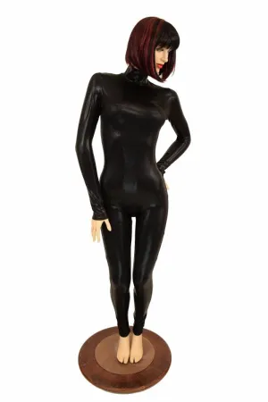 Black Mystique Turtle Neck Catsuit