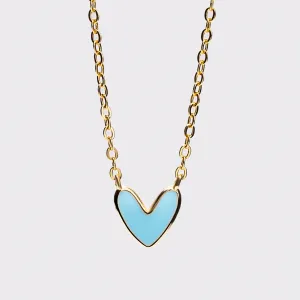 Blue Heart Necklace