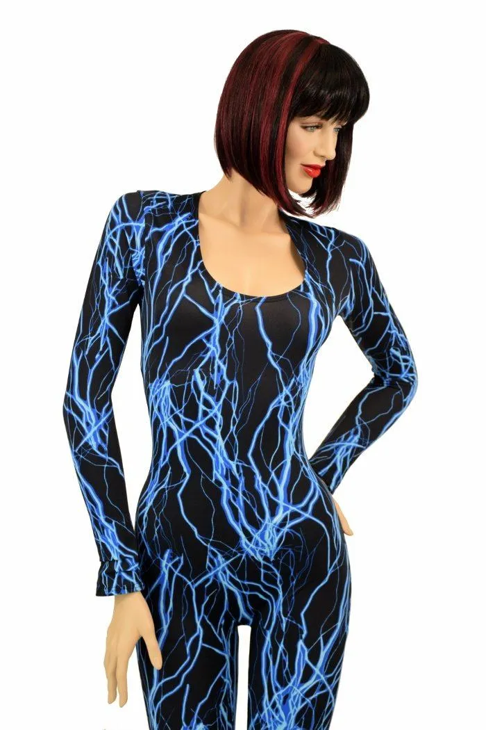 Blue Lightning Catsuit