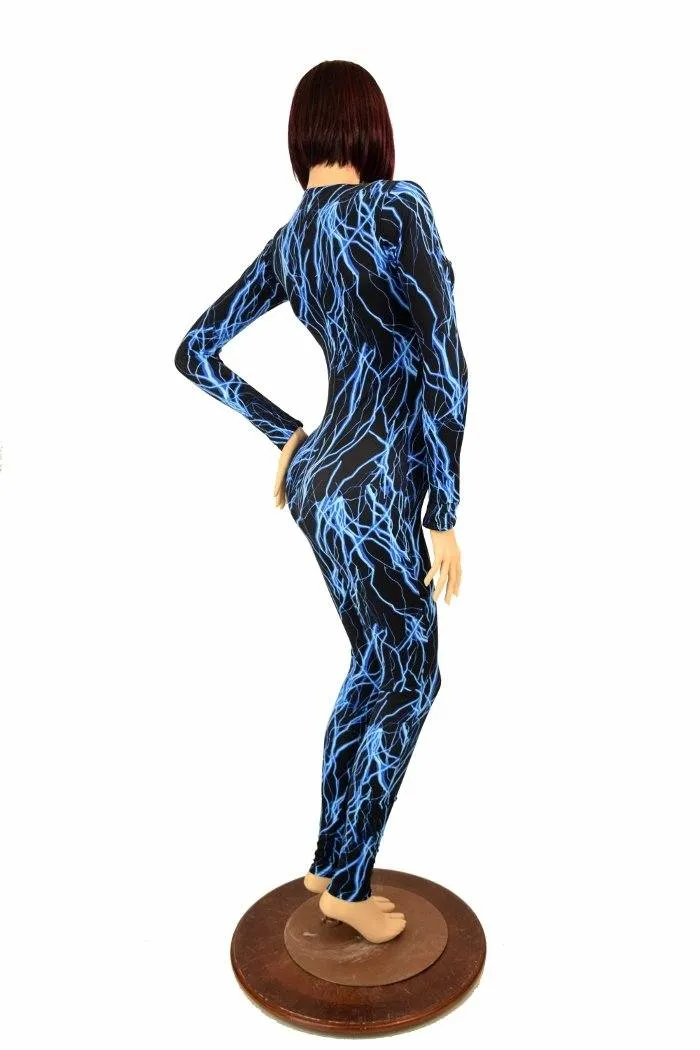 Blue Lightning Catsuit