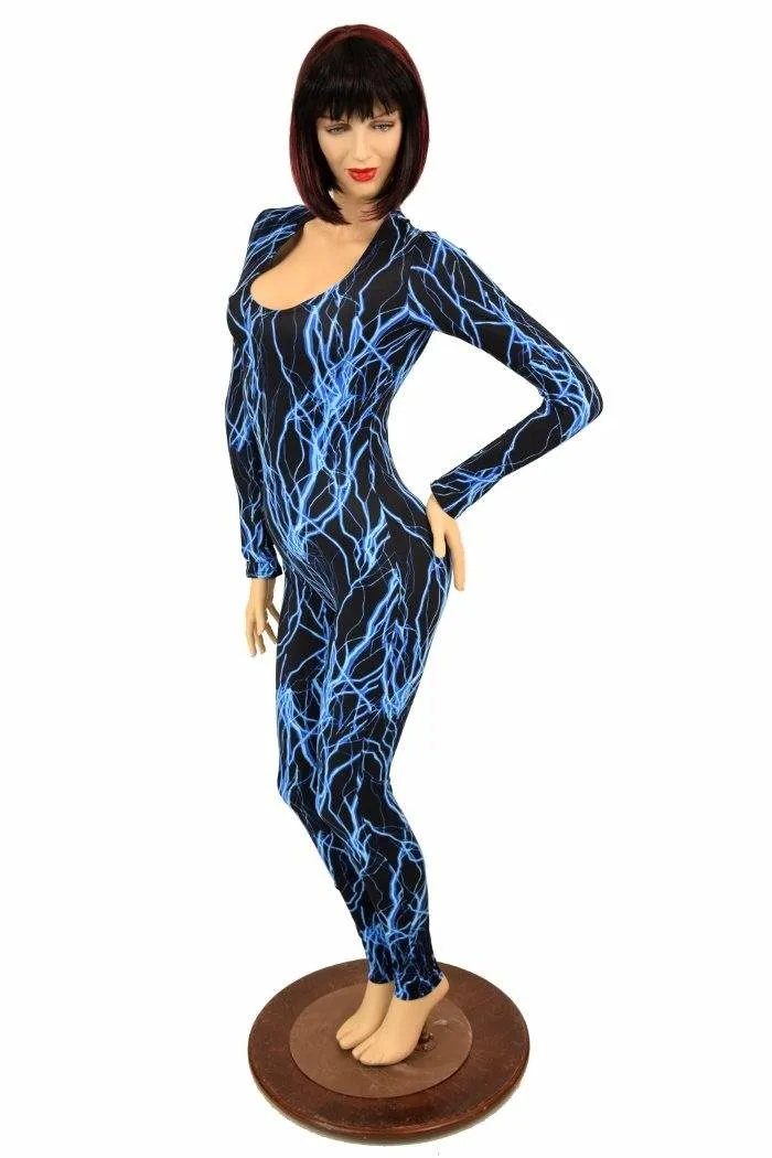 Blue Lightning Catsuit