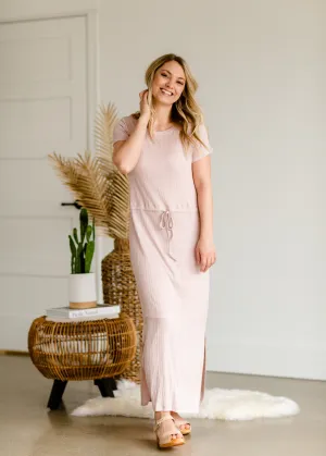 Blush Jersey Short Sleeve Dress - FINAL SALE