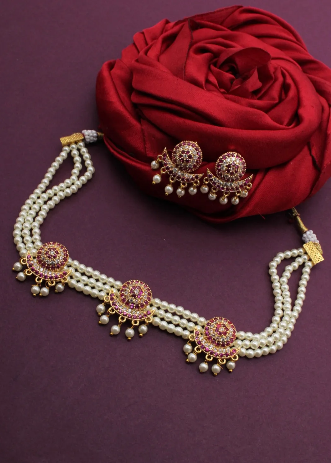 CHANDRAKOR DESIGNER MOTI CHOKER