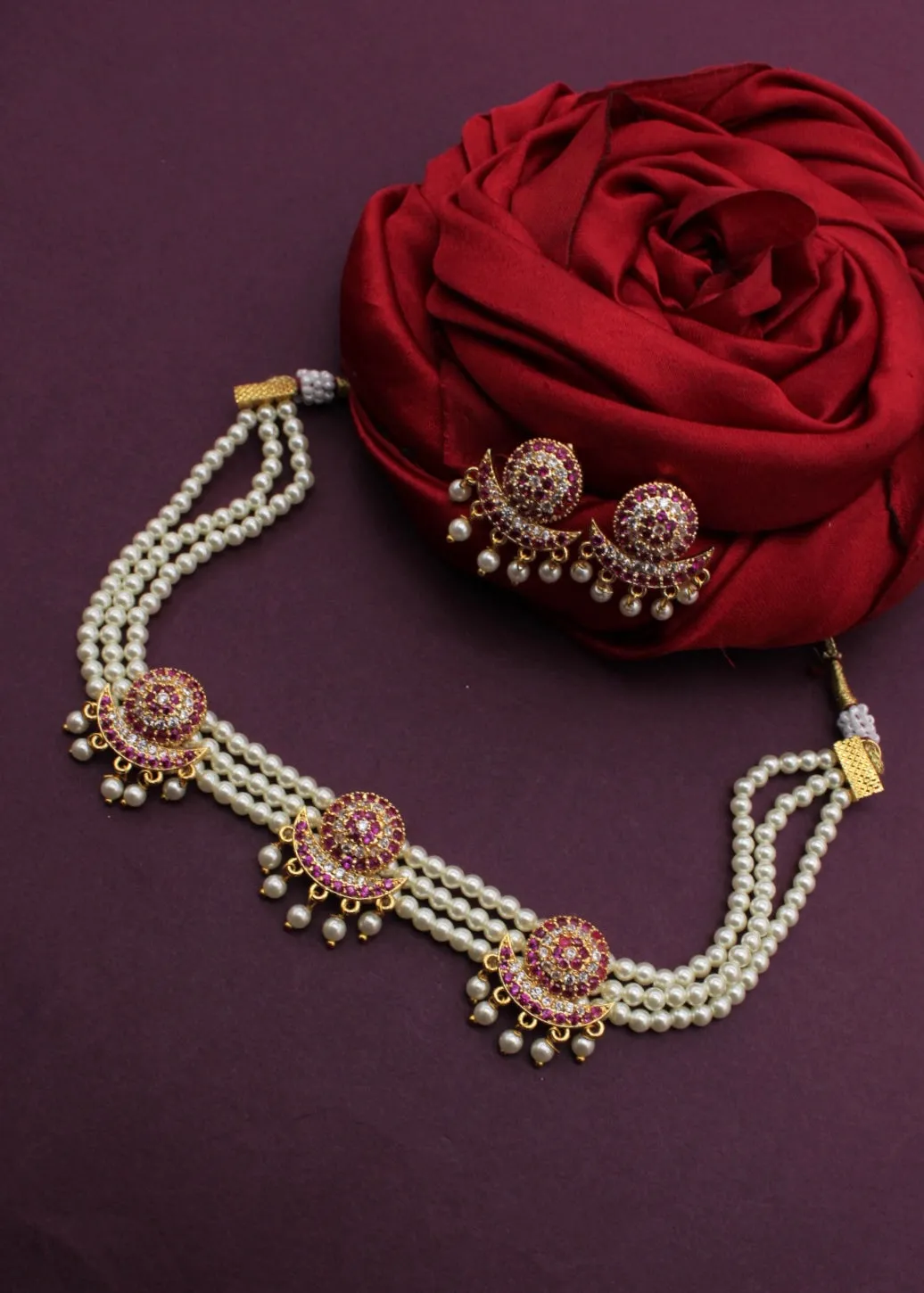 CHANDRAKOR DESIGNER MOTI CHOKER