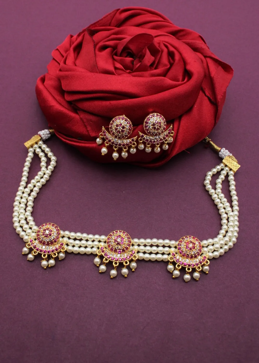 CHANDRAKOR DESIGNER MOTI CHOKER