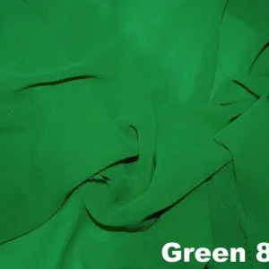 Chiffon Wholesale Fabric in Green 875