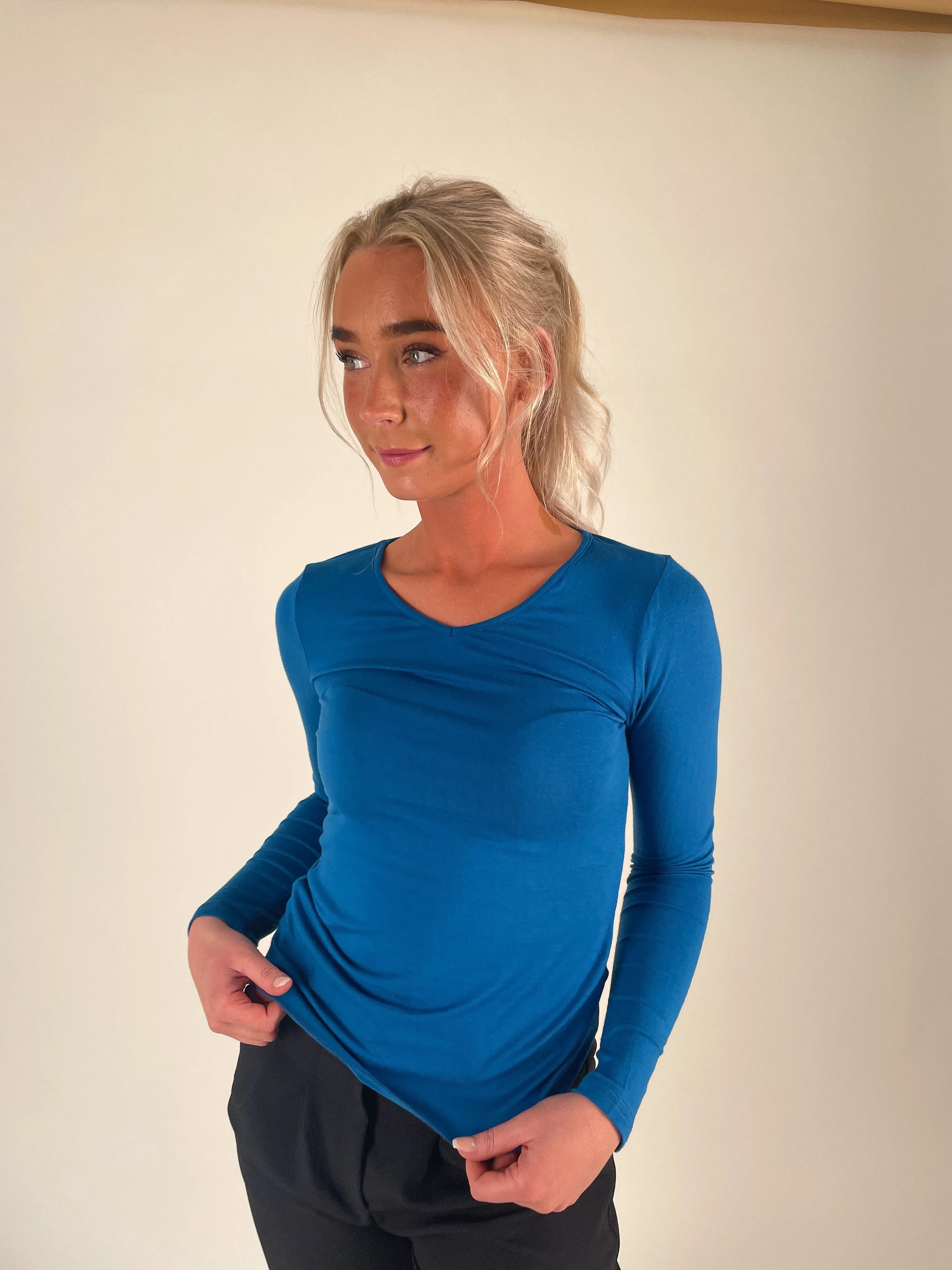 Claire butter top - midnight blue