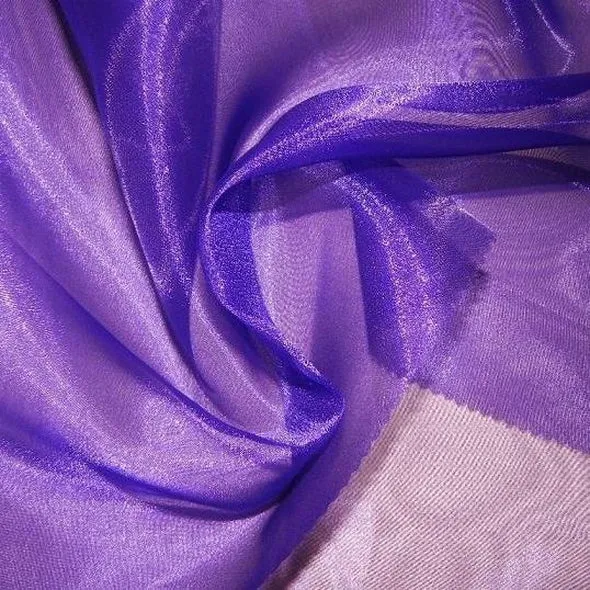 Crystal Organza Wholesale Fabric in Purple 658