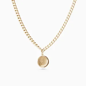 Custom Engraved Charm Necklace | Yellow Gold