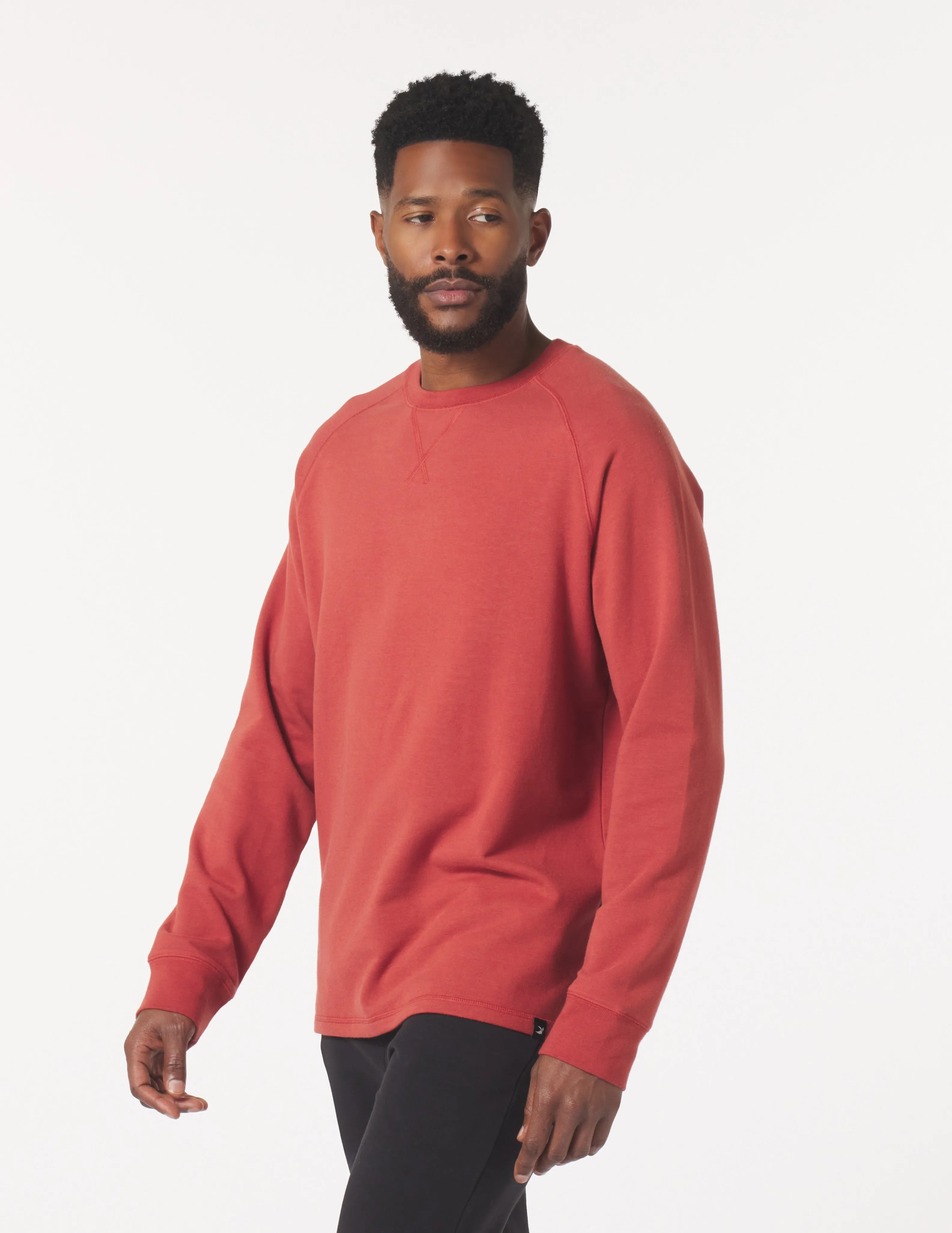 Dakota Crewneck: Brick Red