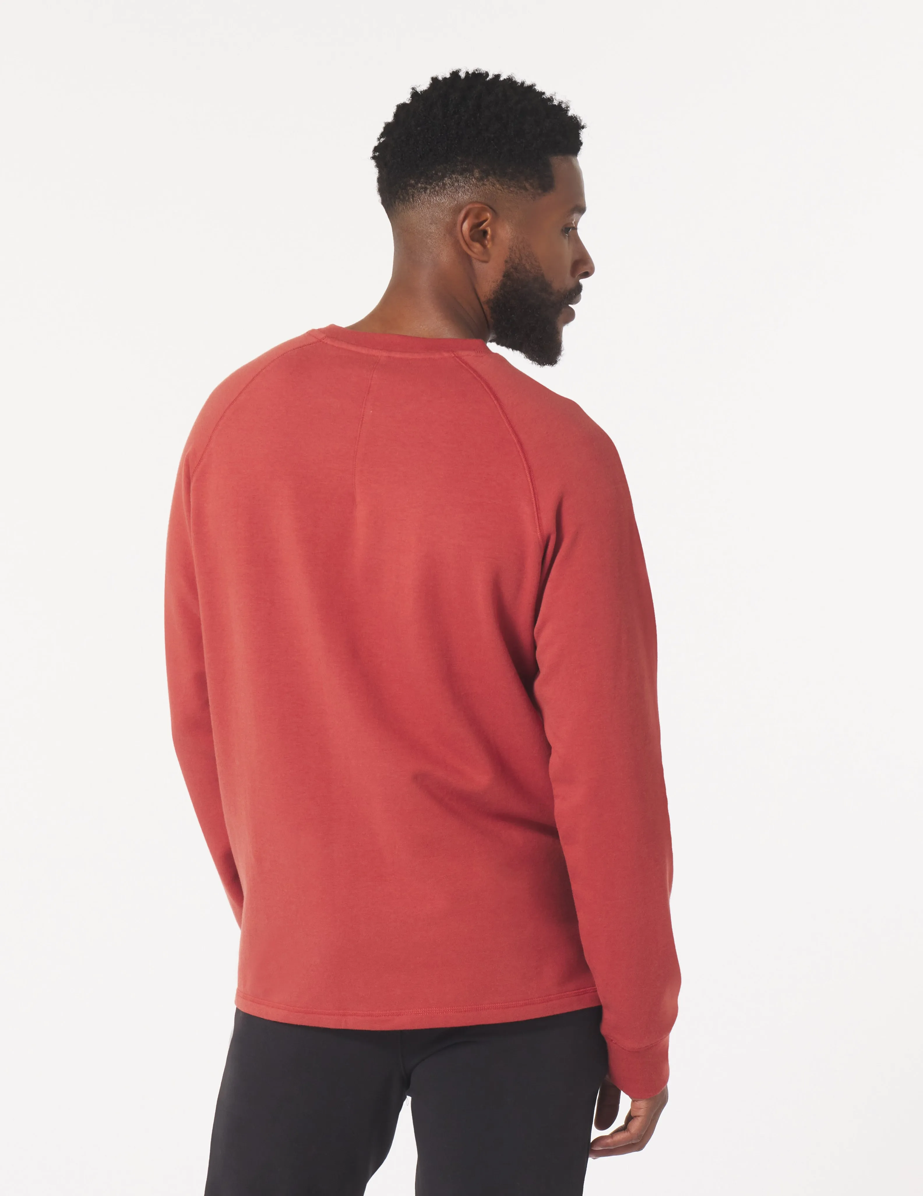 Dakota Crewneck: Brick Red