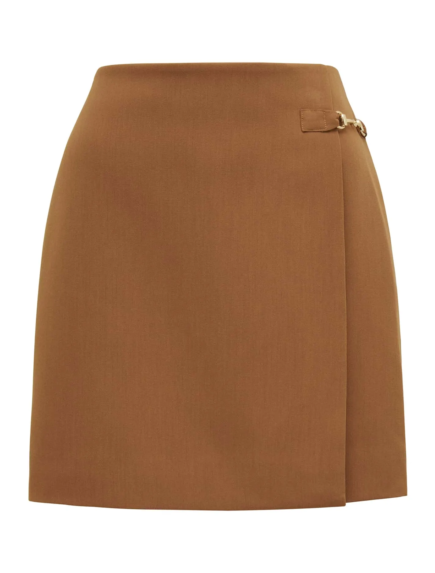 Edie Buckle Detail Wrap Skirt