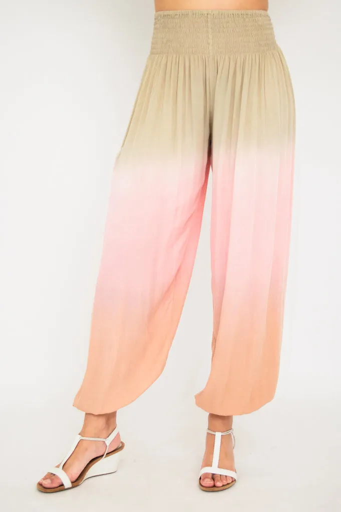 Embra Pants, Tan Dip-Dye