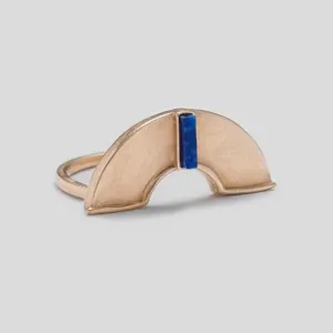 Forti Ring Bronze & Lapis Lazuli Fair Trade Stone