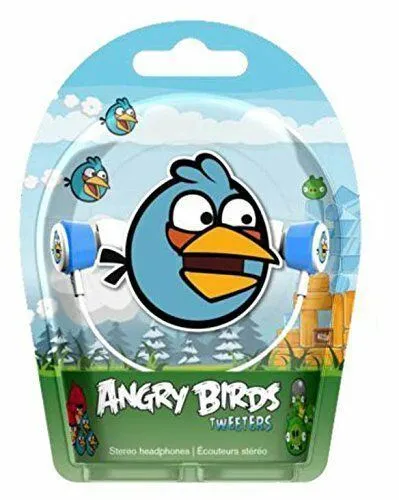 Gear4 Angry Birds In Ear Stereo Headphones Blue Bird Headset HAB005