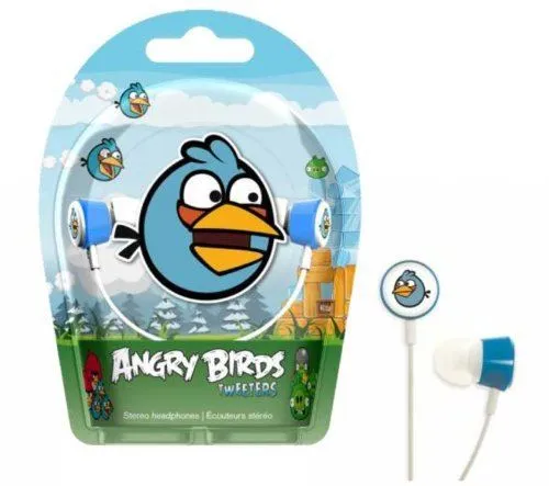 Gear4 Angry Birds In Ear Stereo Headphones Blue Bird Headset HAB005