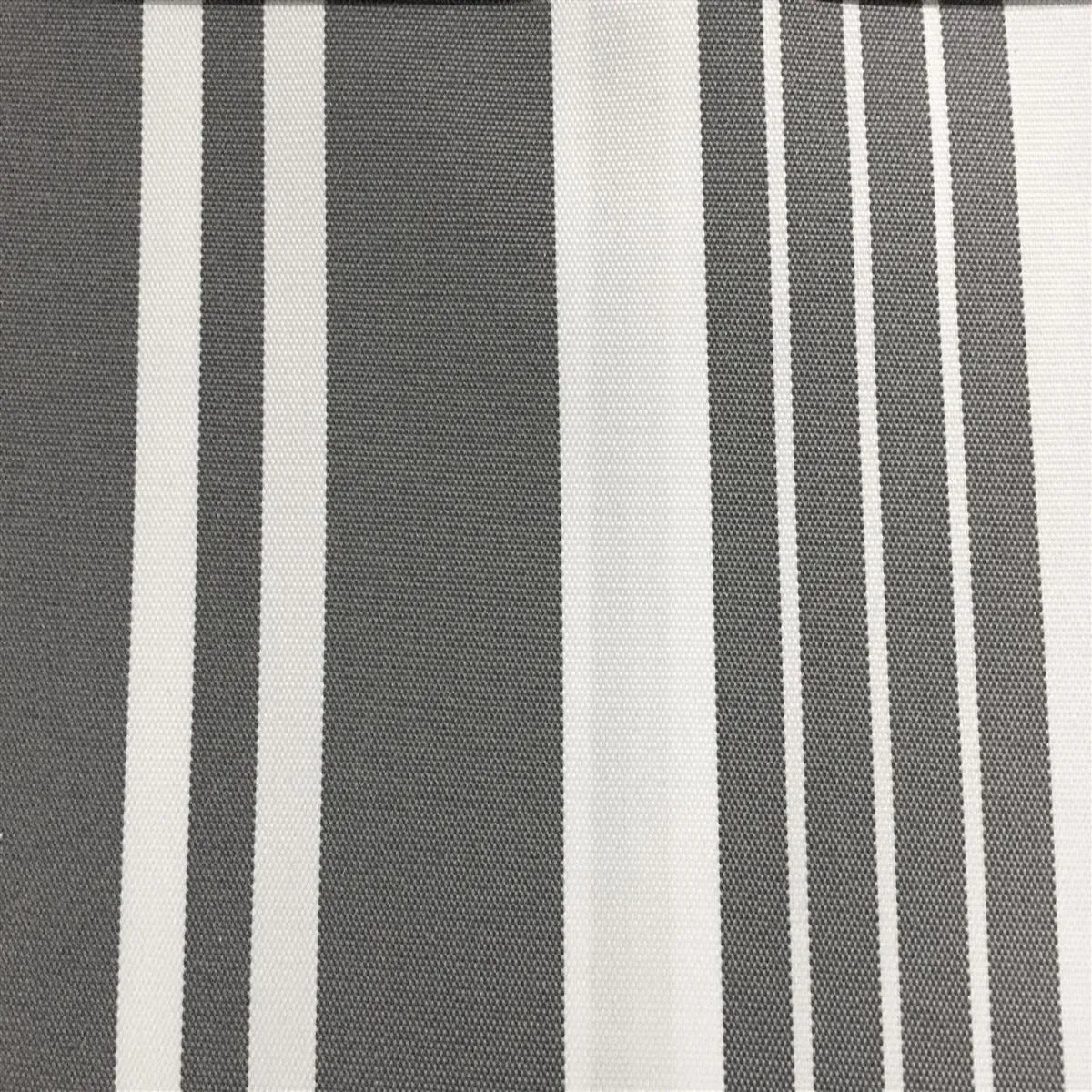 Gray White Multi Striped Oak 100% Waterproof Outdoor Canvas Patio Fabric