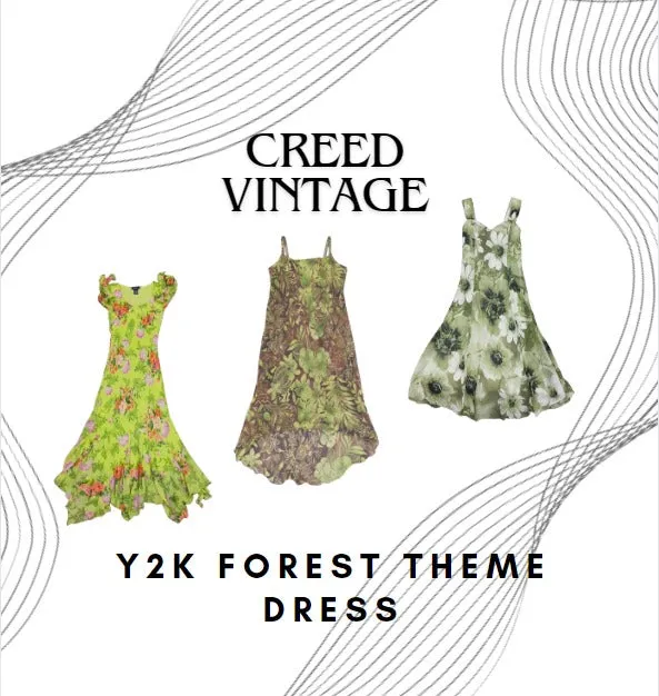 HE166 Y2K Forest Theme Dresses - 08 Pcs