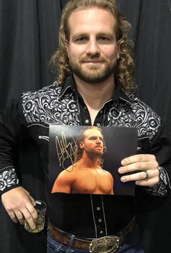 Highspots - "Hangman" Adam Page "Full Gear Ready" Hand Signed 8x10 *inc COA*