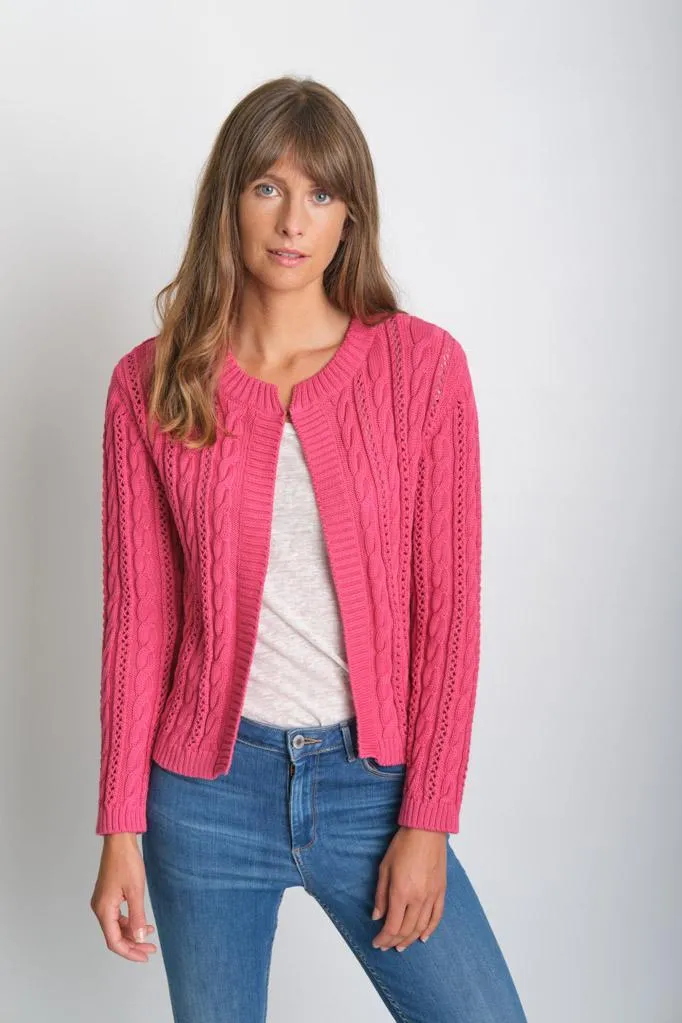 Kate Cropped Organic Cotton Cardigan