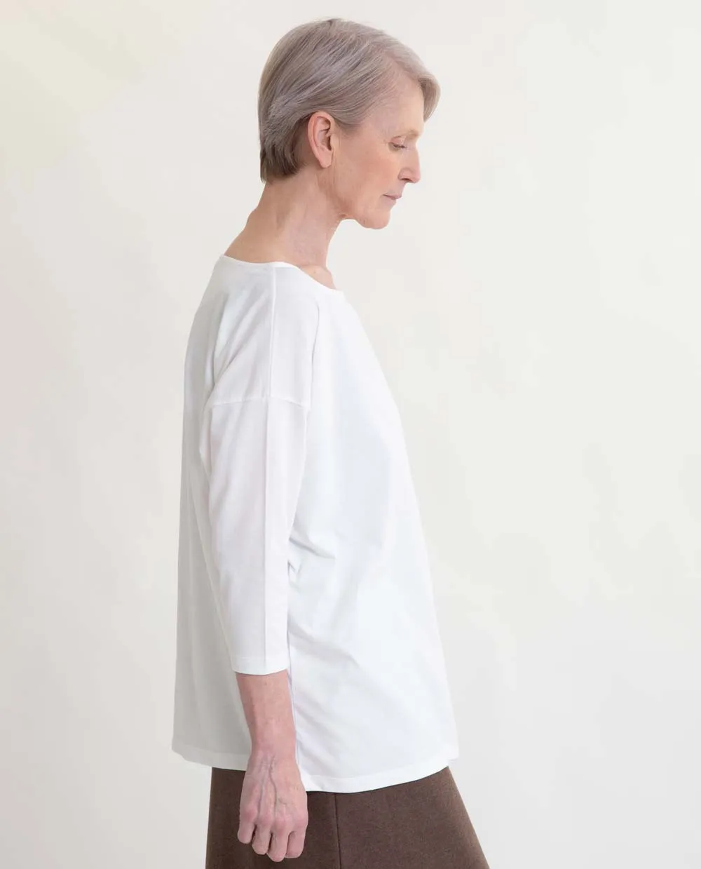 Mafalda Organic Cotton Top In White