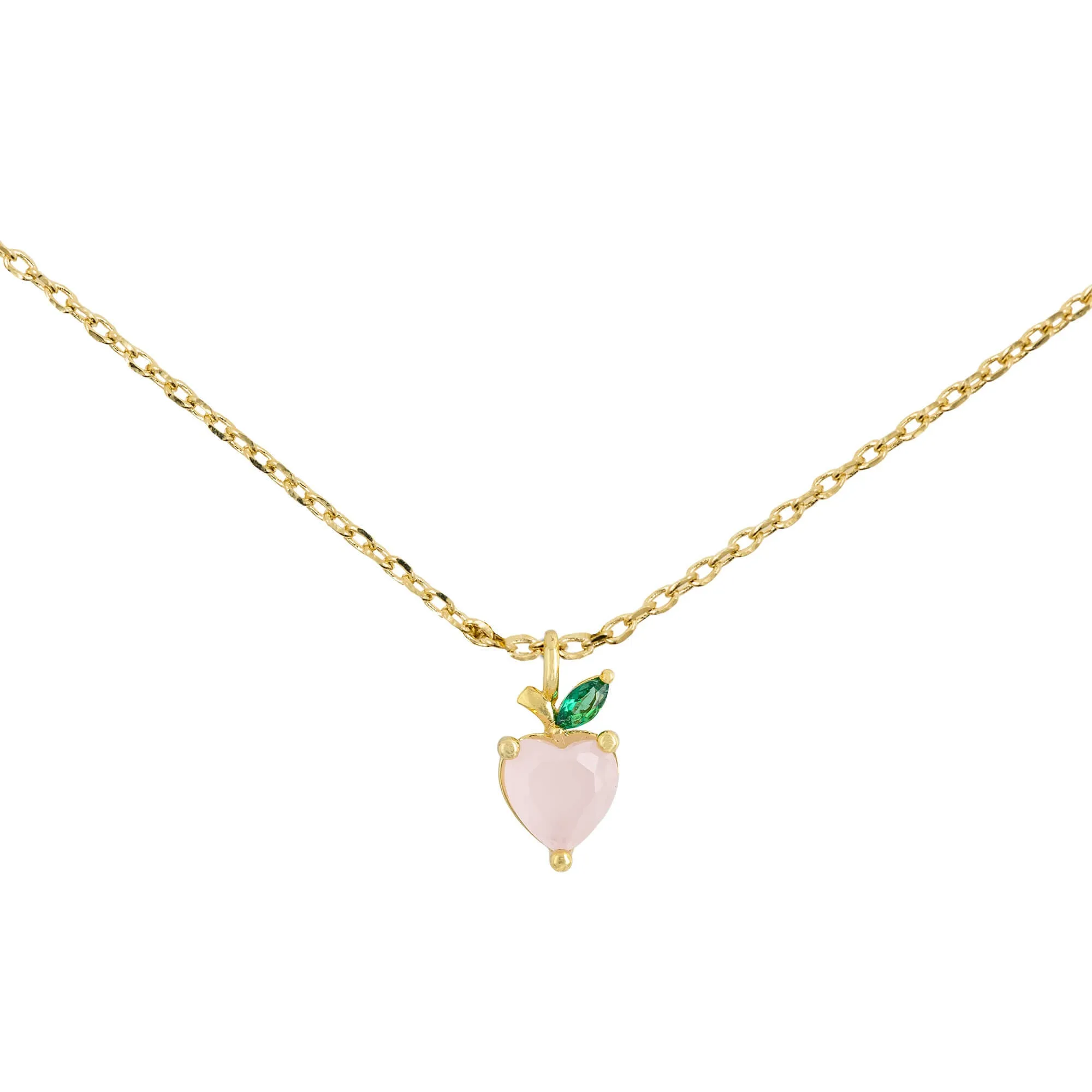 Necklace Diamante Peach Gold