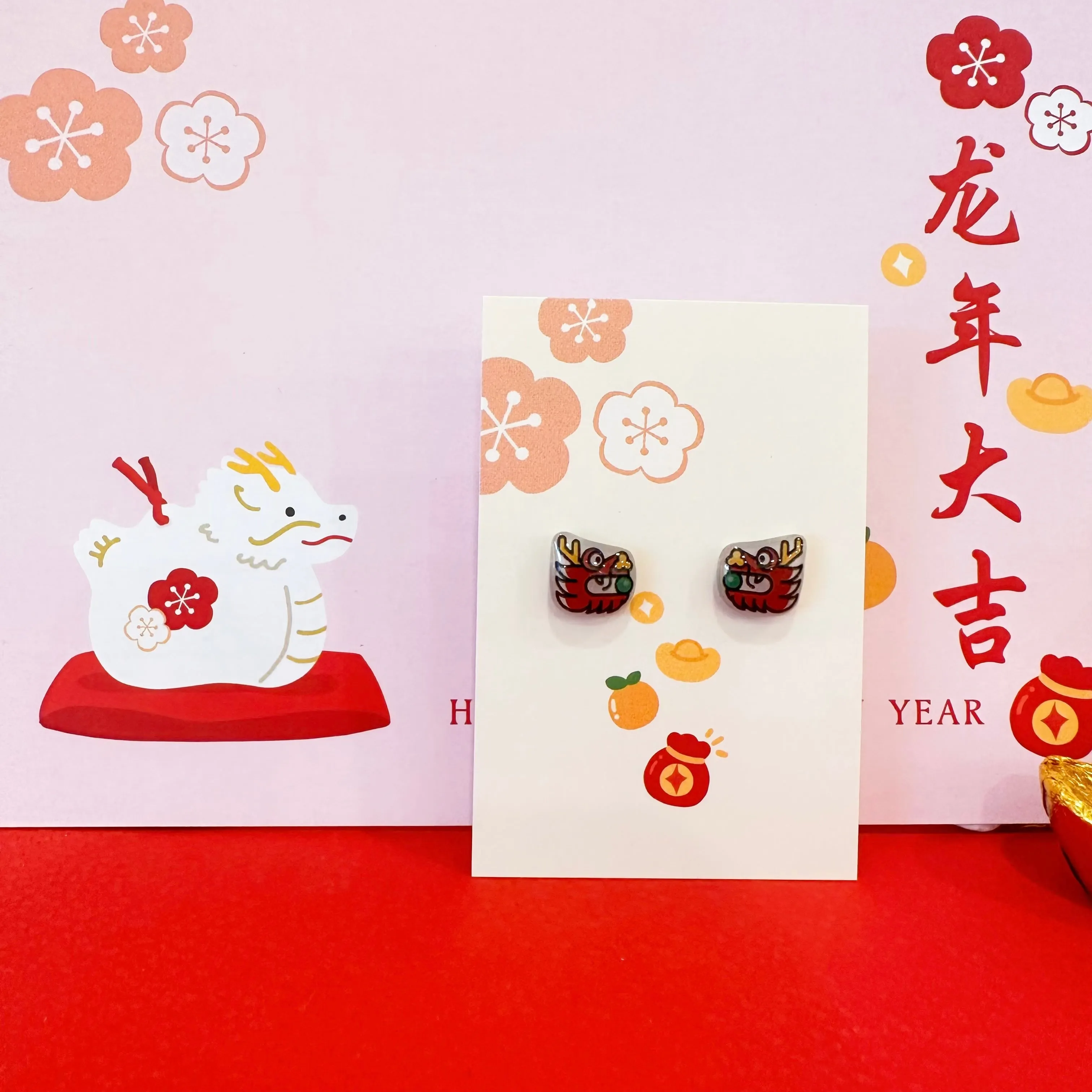 Oriental Chinese New Year Earrings