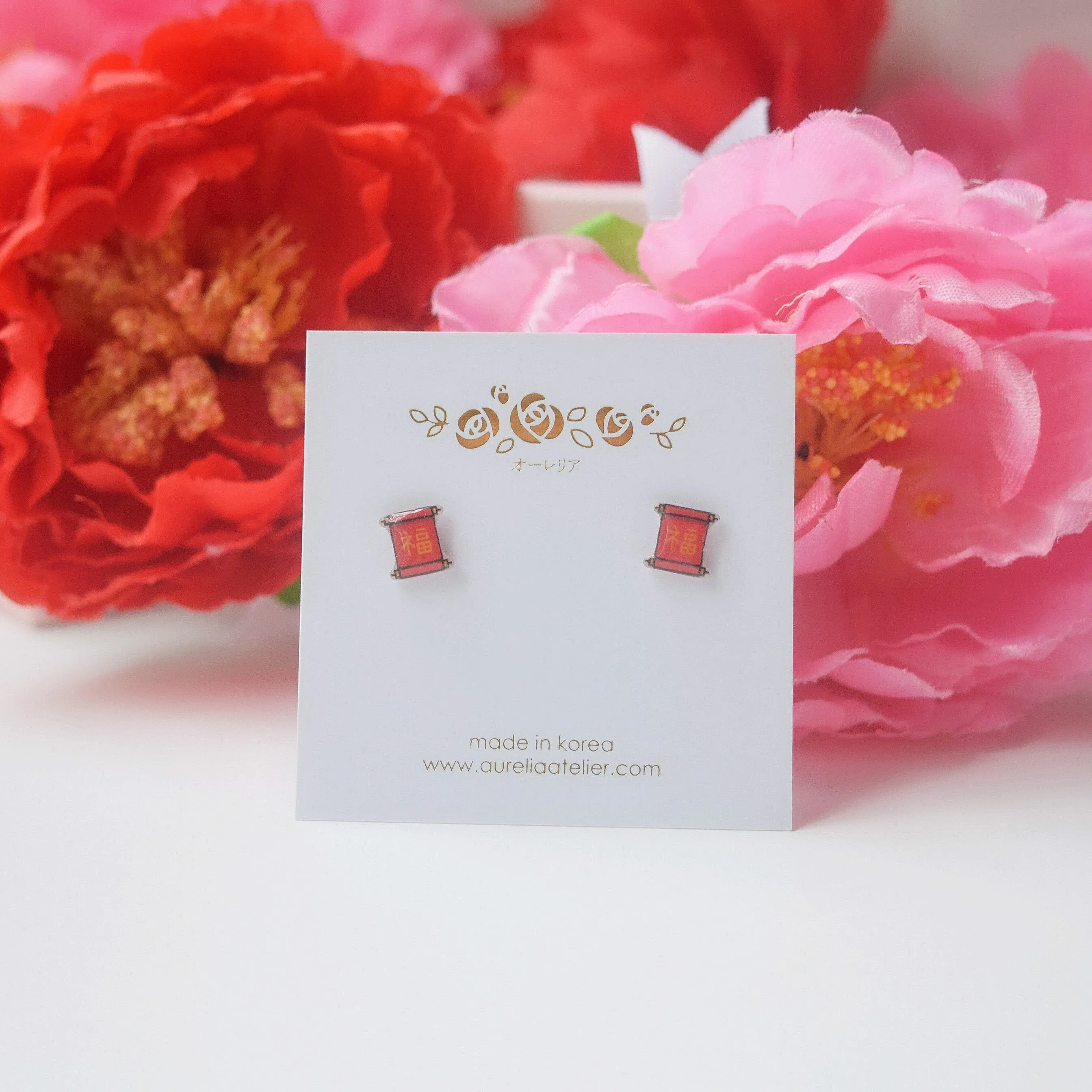 Oriental Chinese New Year Earrings