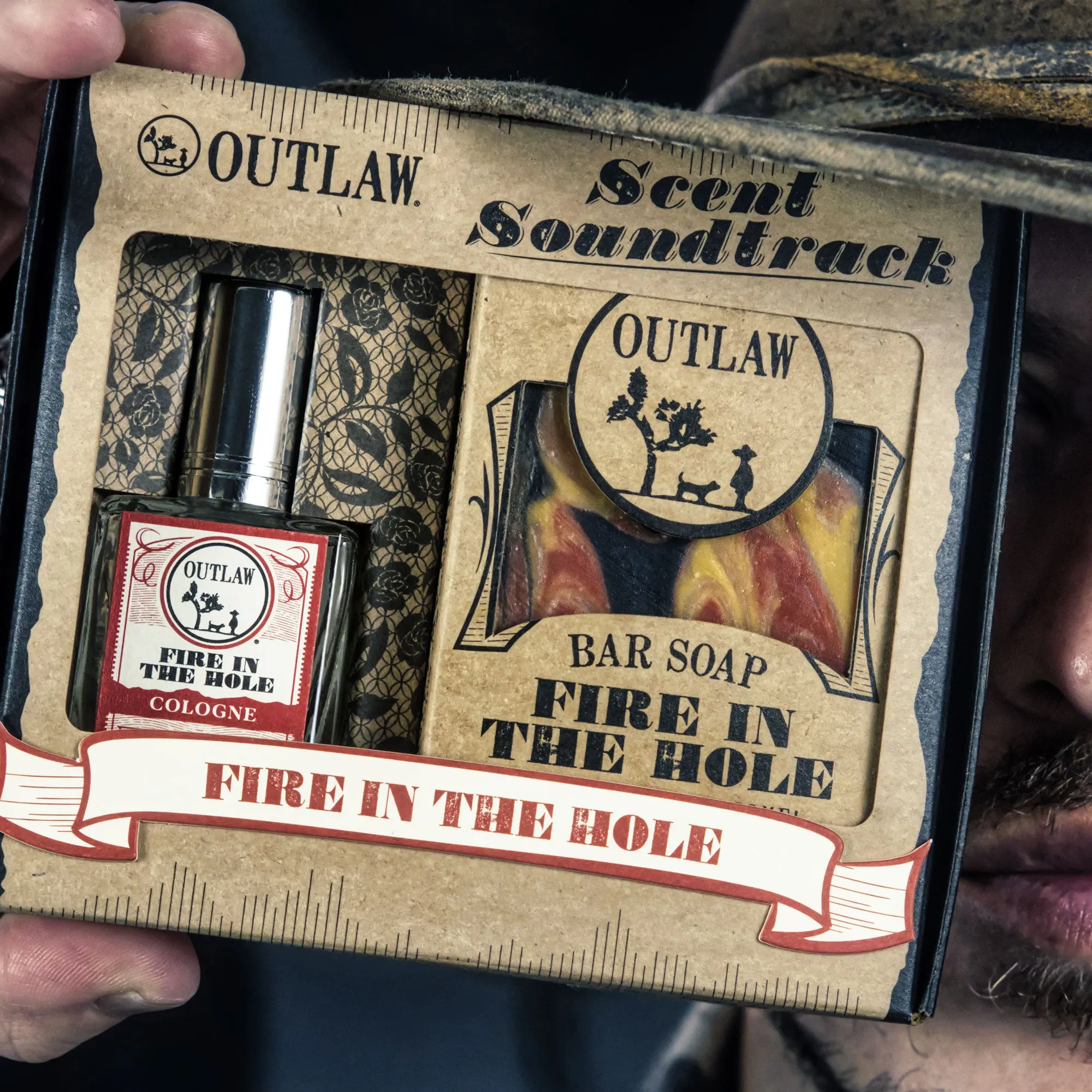 Outlaw Cologne & Handmade Soap Gift Set - The Scent Soundtrack