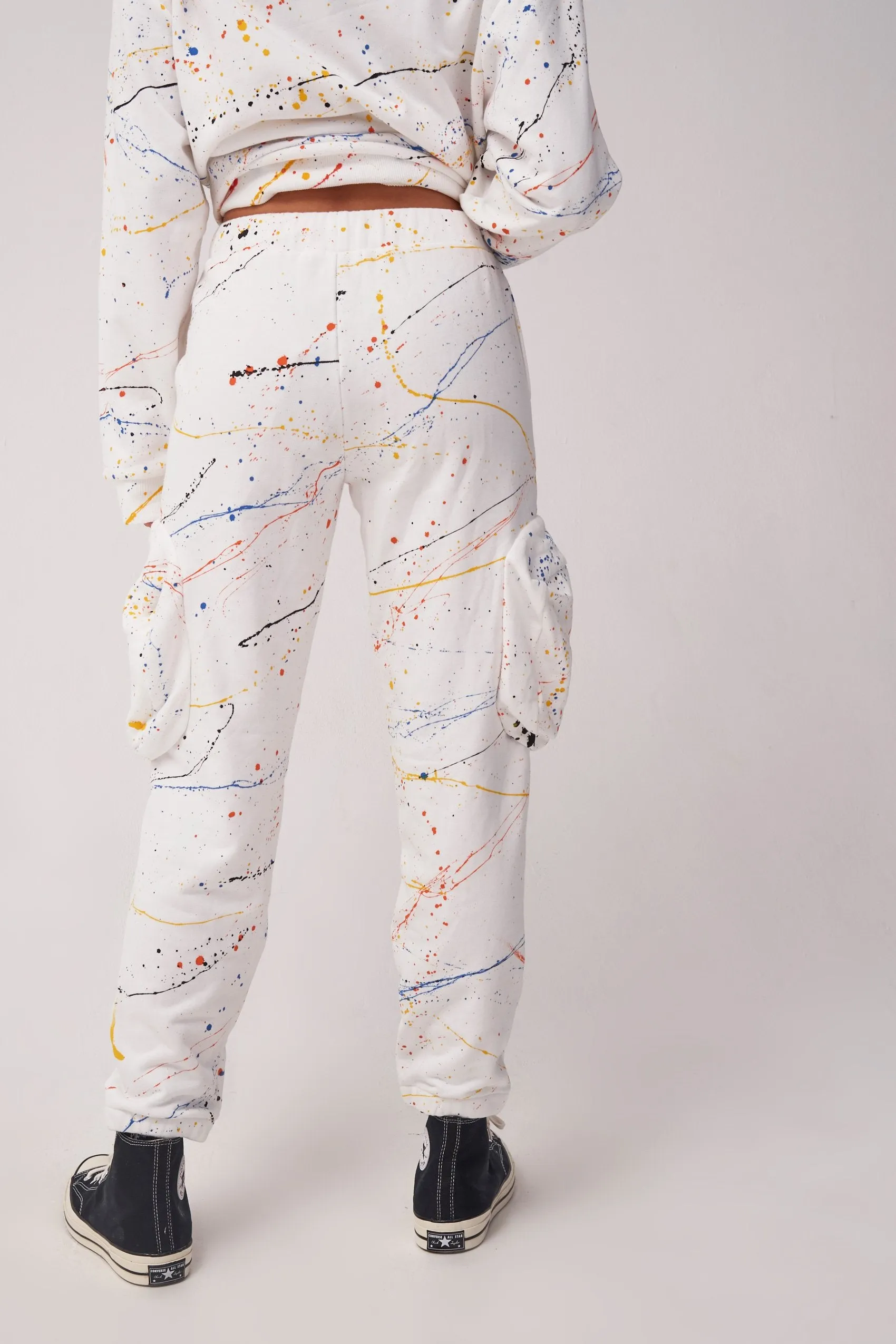 Paint Splatter Cuffed Joggers