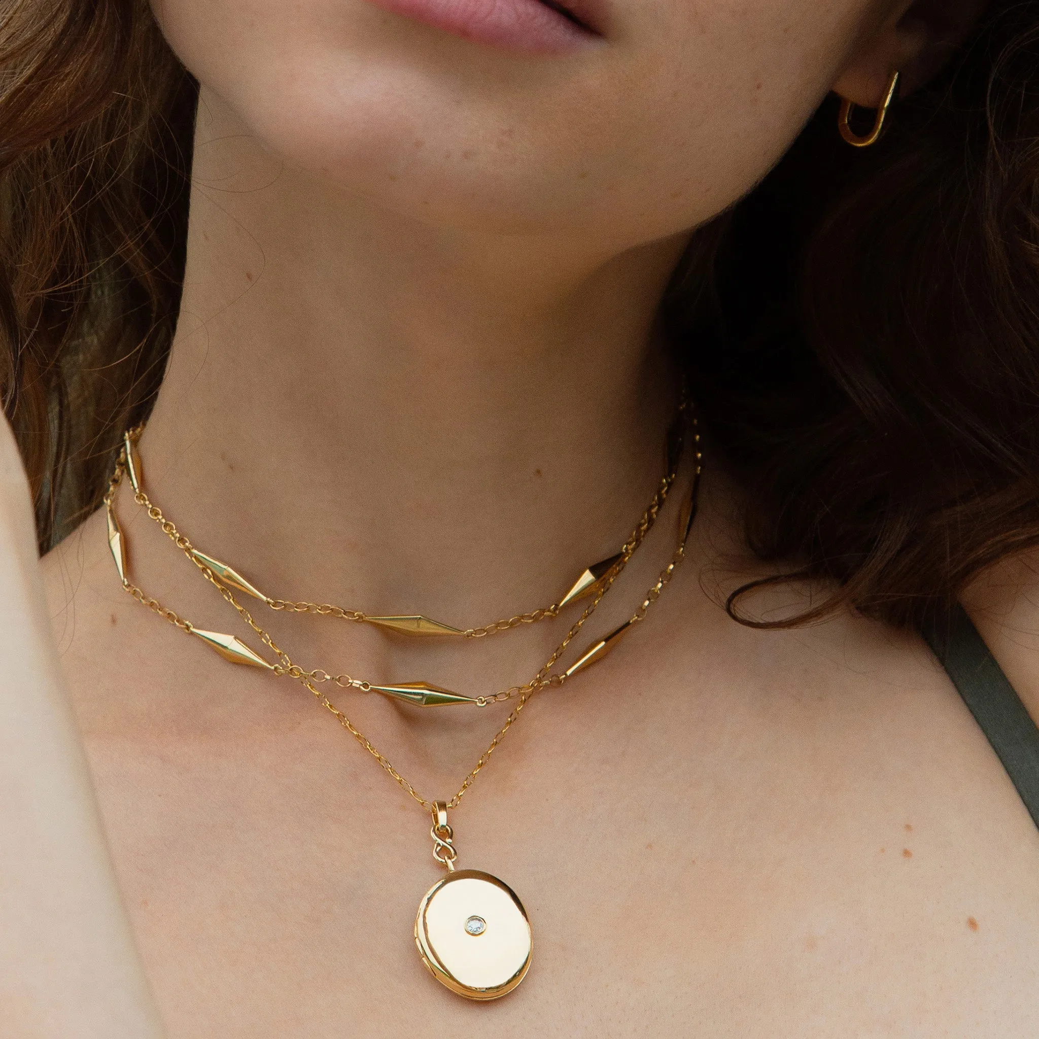 "Points North" 18K Gold Necklace