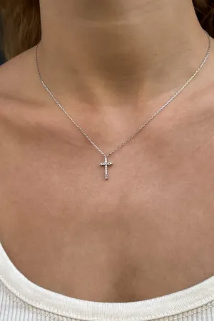 Rhinestone Cross Necklace