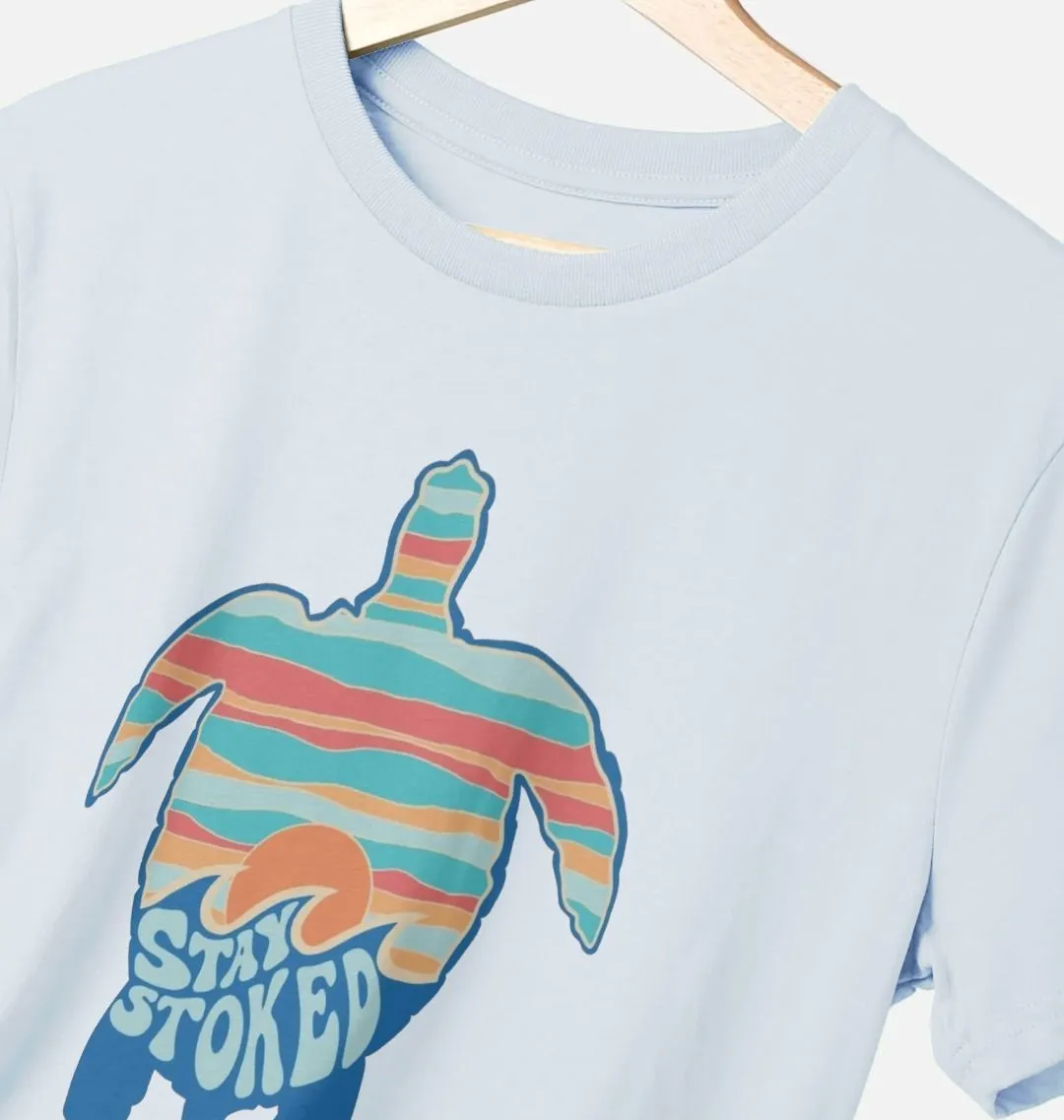 Sunset Stoke Turtle T-Shirt - One Sided Print