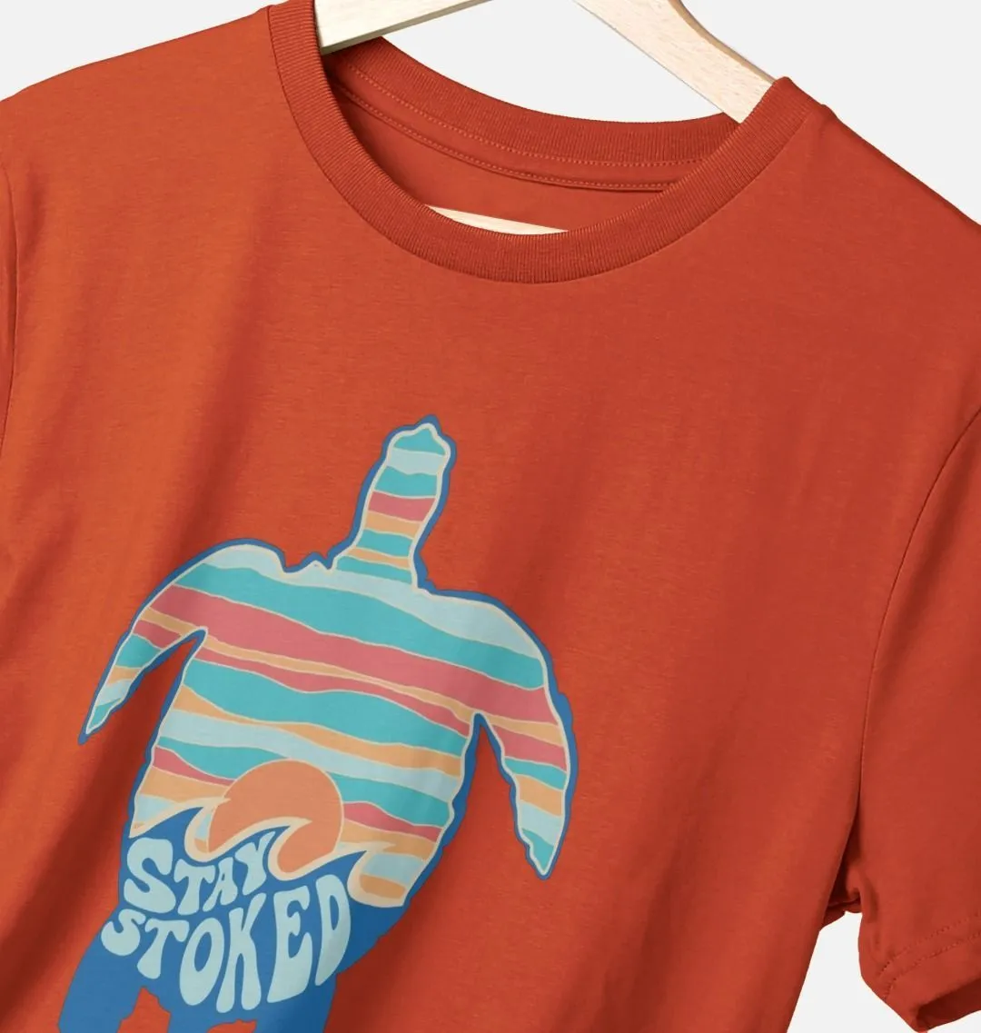 Sunset Stoke Turtle T-Shirt - One Sided Print