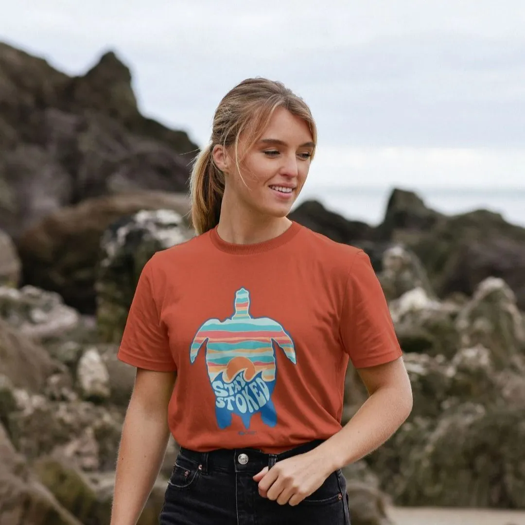 Sunset Stoke Turtle T-Shirt - One Sided Print