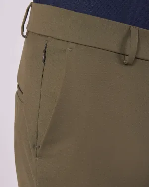 Tailored Smart Pants - Olive