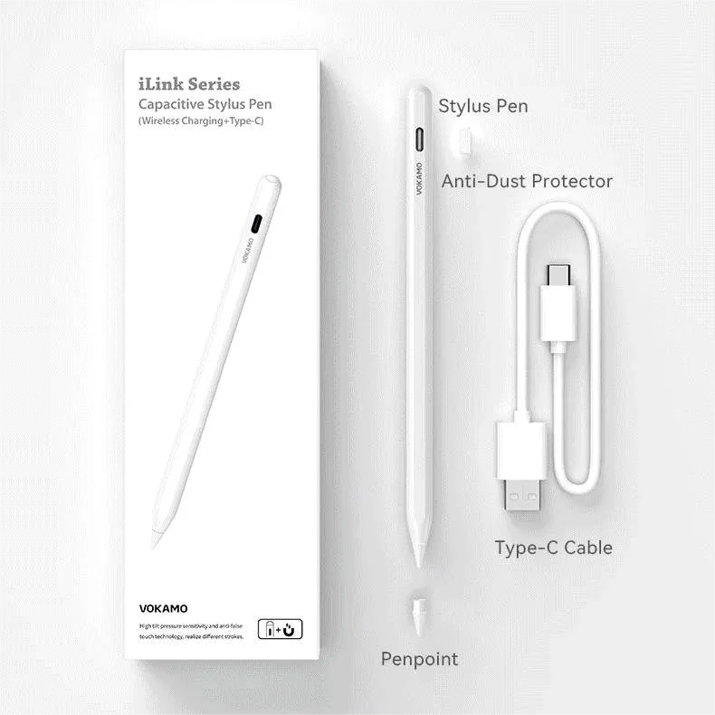 VOKAMO Stylus Pens for iPad 9th 10th Generation,Fast Charging Palm Rejection ipad Pen, Magnetic Apple iPad Pencil