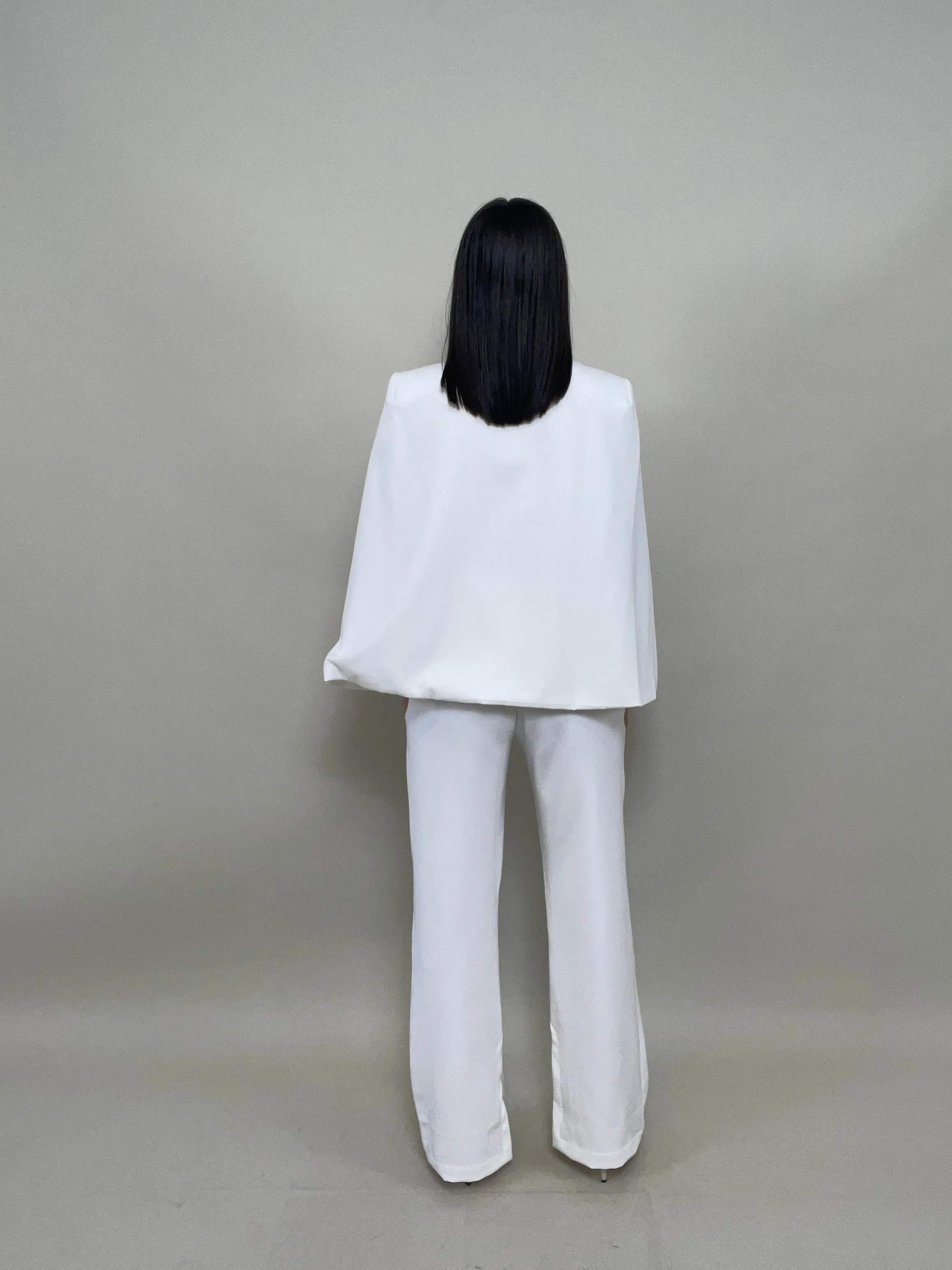 Yesenia Blazer & Pant Set White